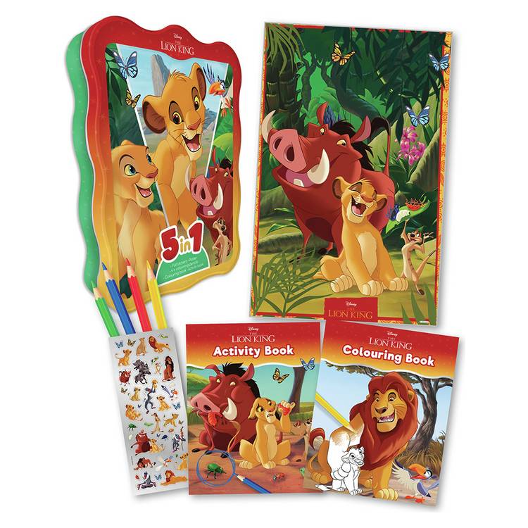 Igloo Books Disney Lion King 5-in-1 activity tin - British product