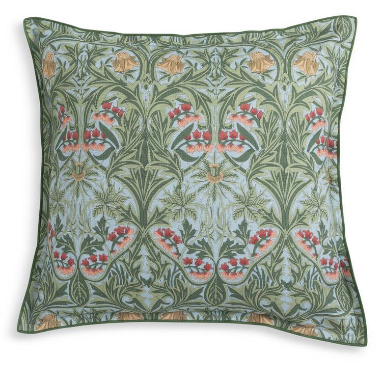 Habitat x Morris & Co. Bluebell cushion green 50x50cm, UK version