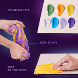 Okto DIY air dry clay Irises art kit, imported from the UK