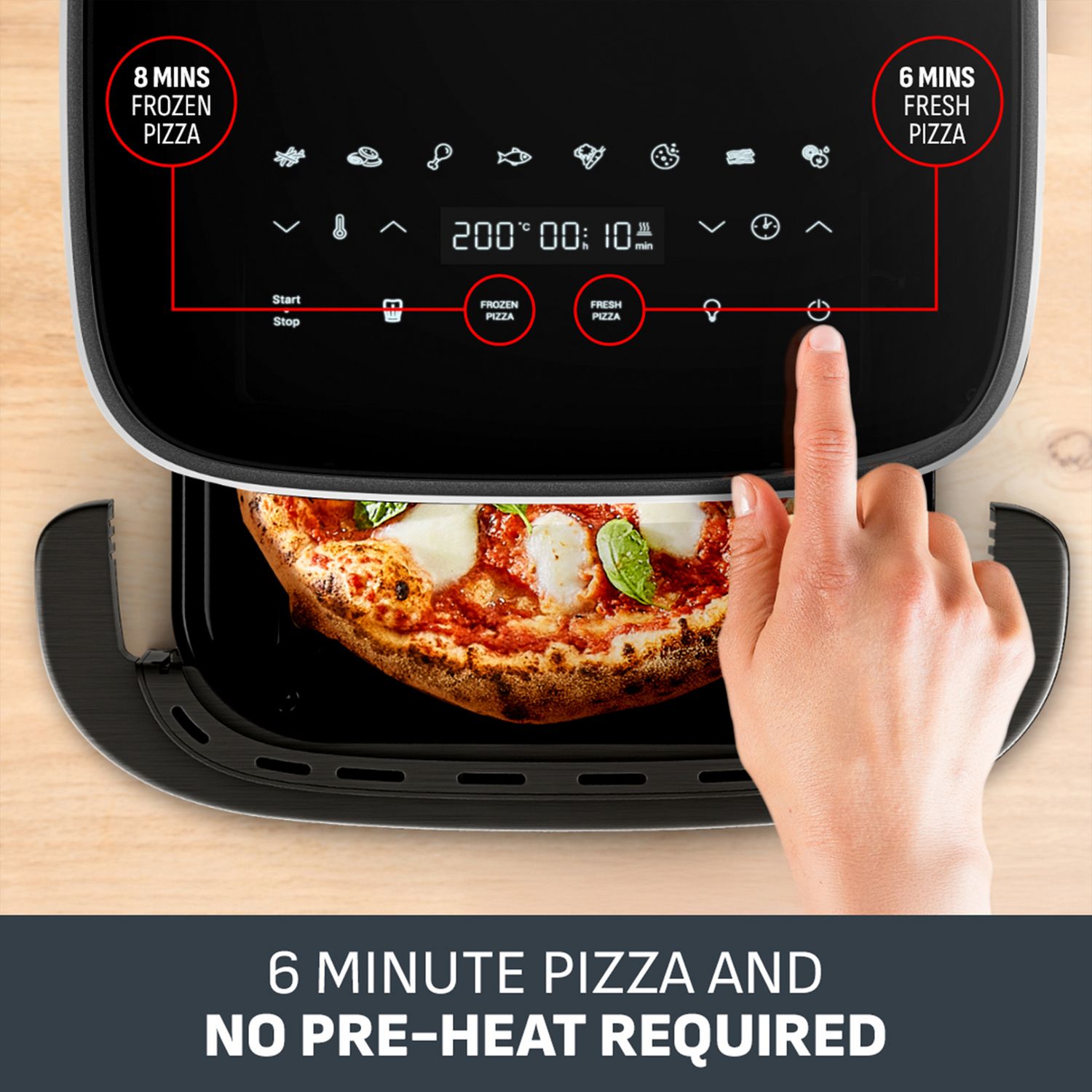 Tefal air fryer pizza oven Grey 4.5L (British brand)