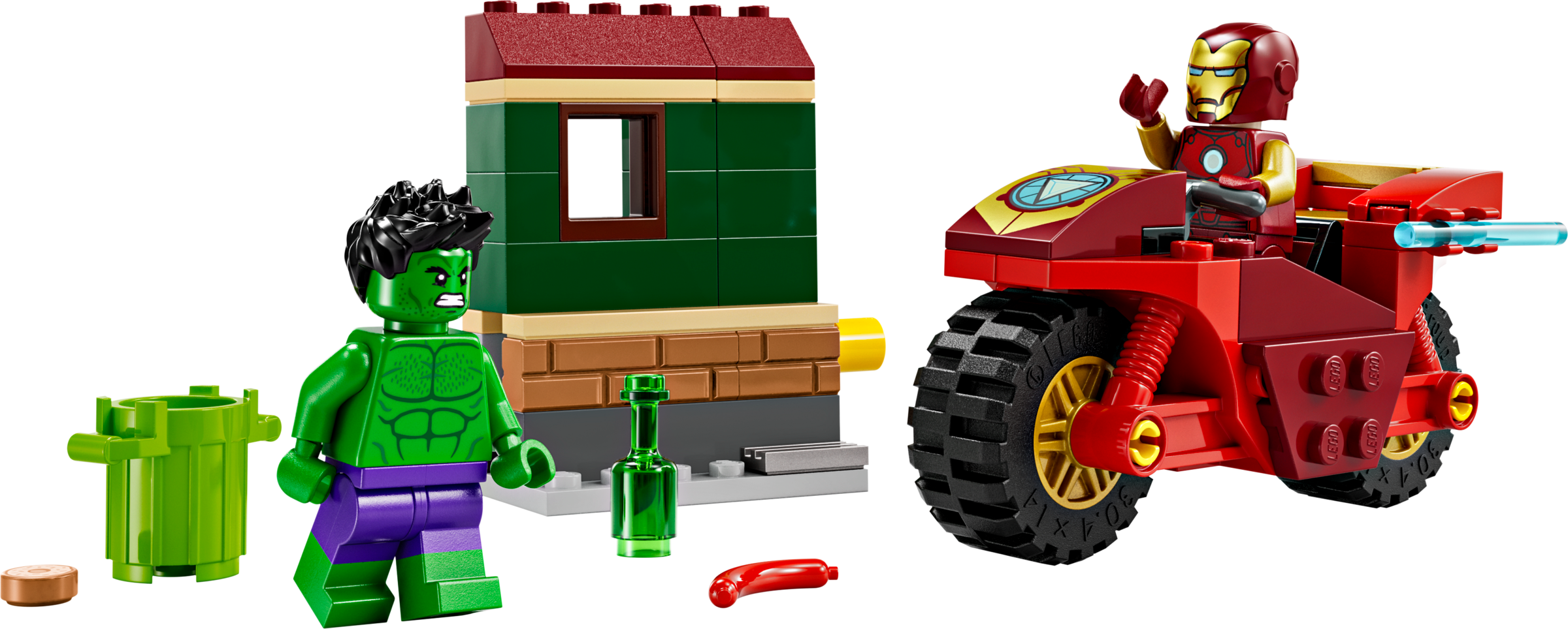 LEGO Iron Man Hulk Building Set 68 Pieces, UK version