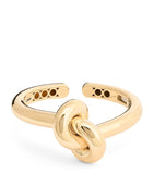 Engelbert yellow gold knot bangle with circular detailing - British product
