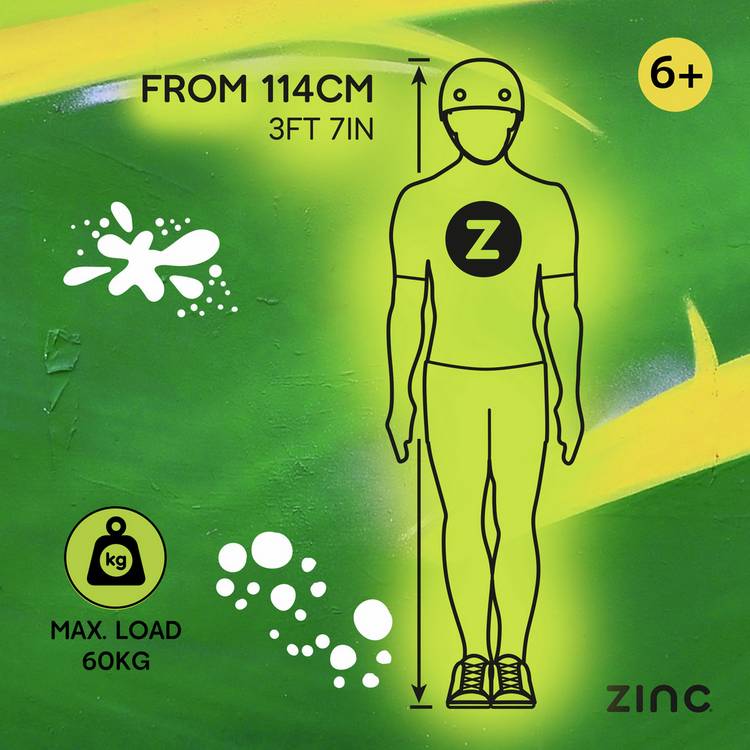 Zinc stunt scooter green - British product