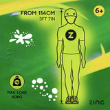 Zinc stunt scooter green - British product
