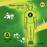 Zinc stunt scooter green - British product