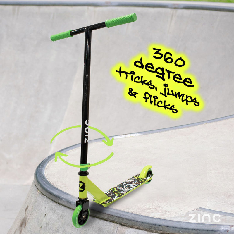 Zinc stunt scooter green - British product