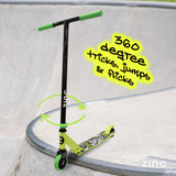 Zinc stunt scooter green - British product