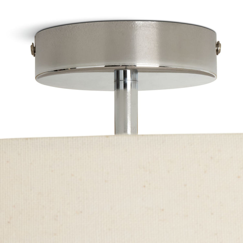 Argos Home flush ceiling light natural chrome (British brand)