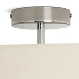 Argos Home flush ceiling light natural chrome (British brand)