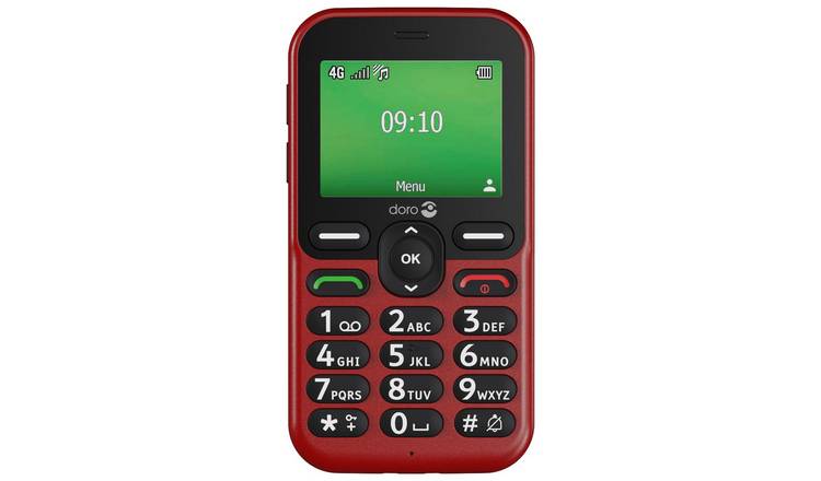 Doro Leva E10 Red mobile phone, imported from the UK