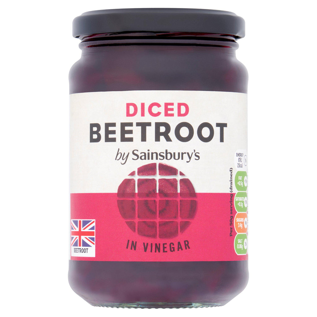 Sainsbury's Diced Pickled Beetroot in Vinegar 340g (221g*)