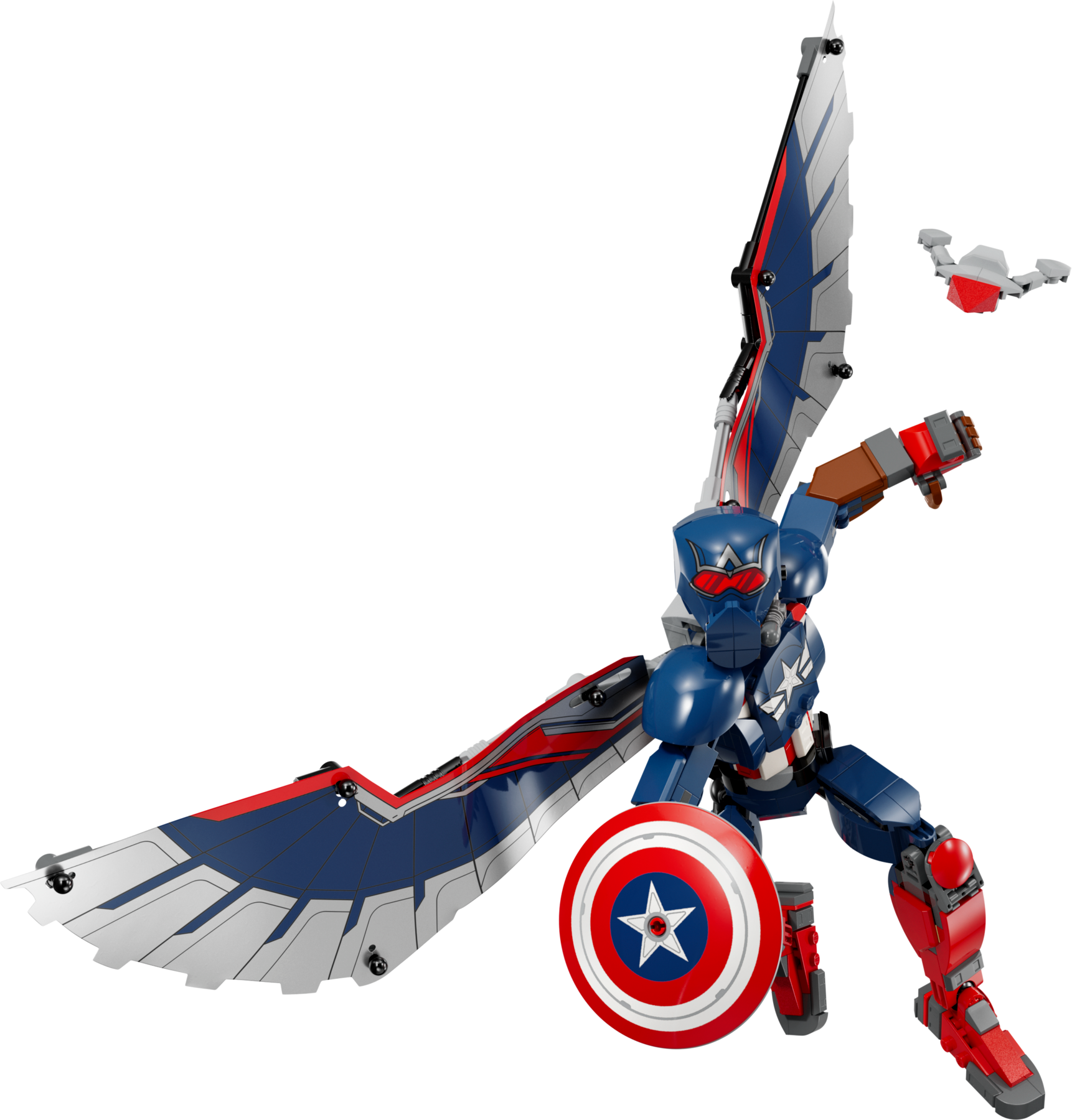 LEGO New Captain America Construction Figure 359 Pieces, UK version
