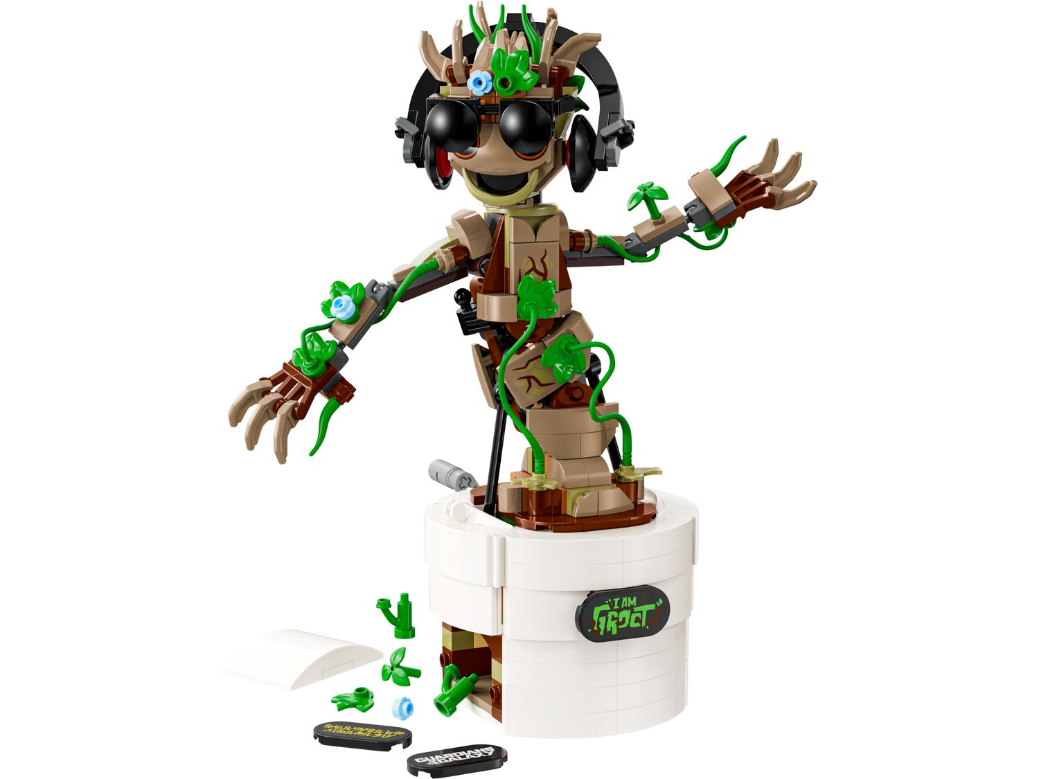 LEGO Marvel Dancing Groot buildable figure set 456 pieces - British product