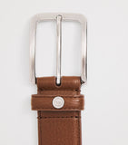 Harrods leather belt with metallic H logo, Italian craftsmanship (British brand)