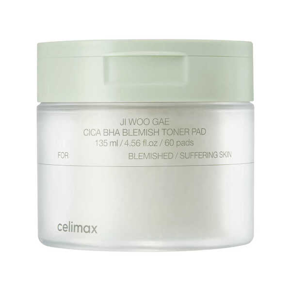 Celimax Cica BHA blemish toner pads 60 pads (British brand)