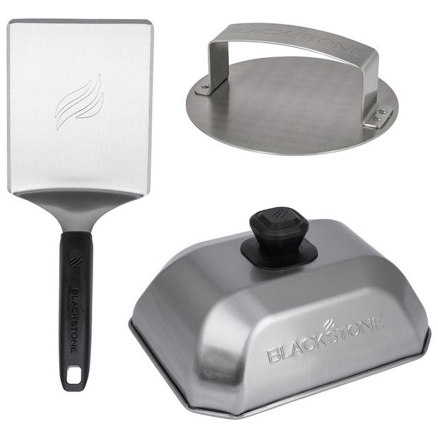 Blackstone 3 piece hamburger kit, imported from the UK