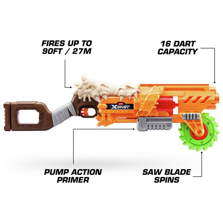 XSHOT Horror Fire Doomsday blaster toy with foam darts, UK version