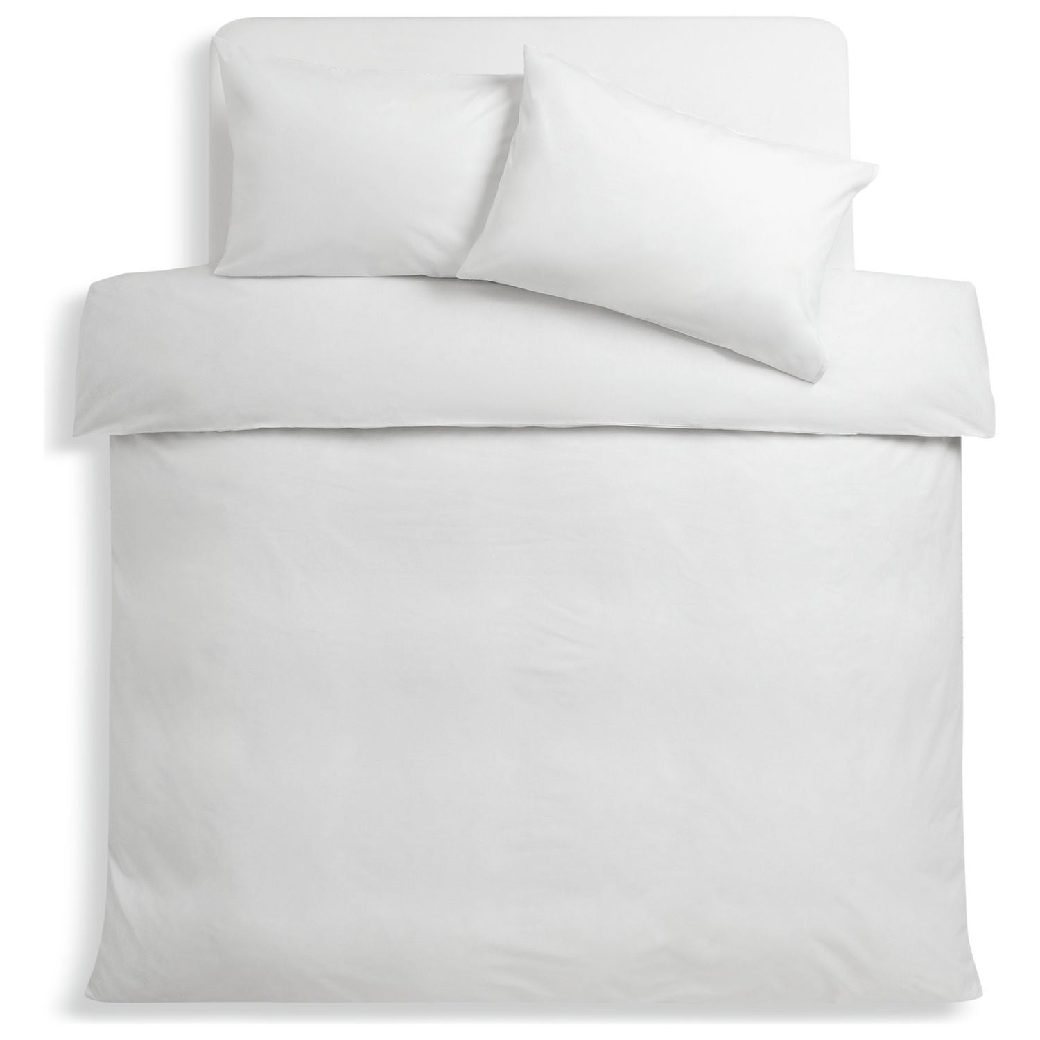 Habitat Easycare Plain White Bedding Bundle - Double