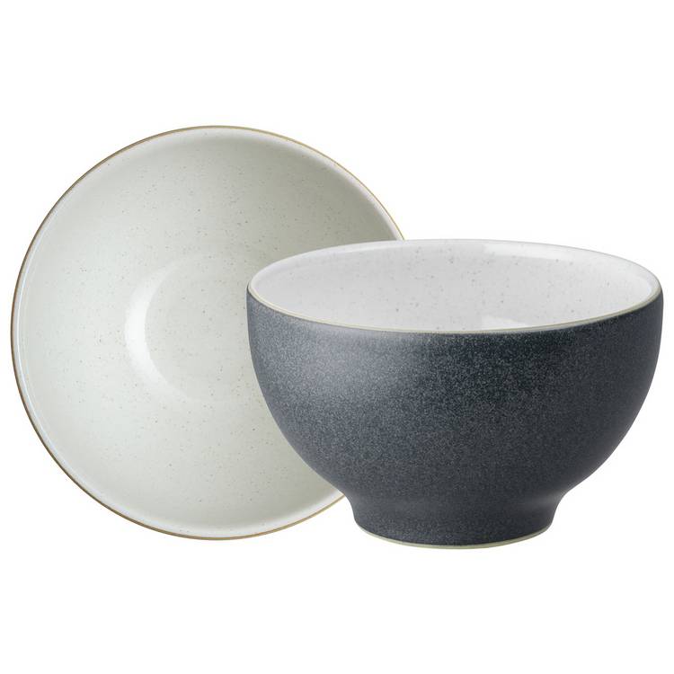 Denby stoneware nibble bowls set of 4 charcoal, UK version