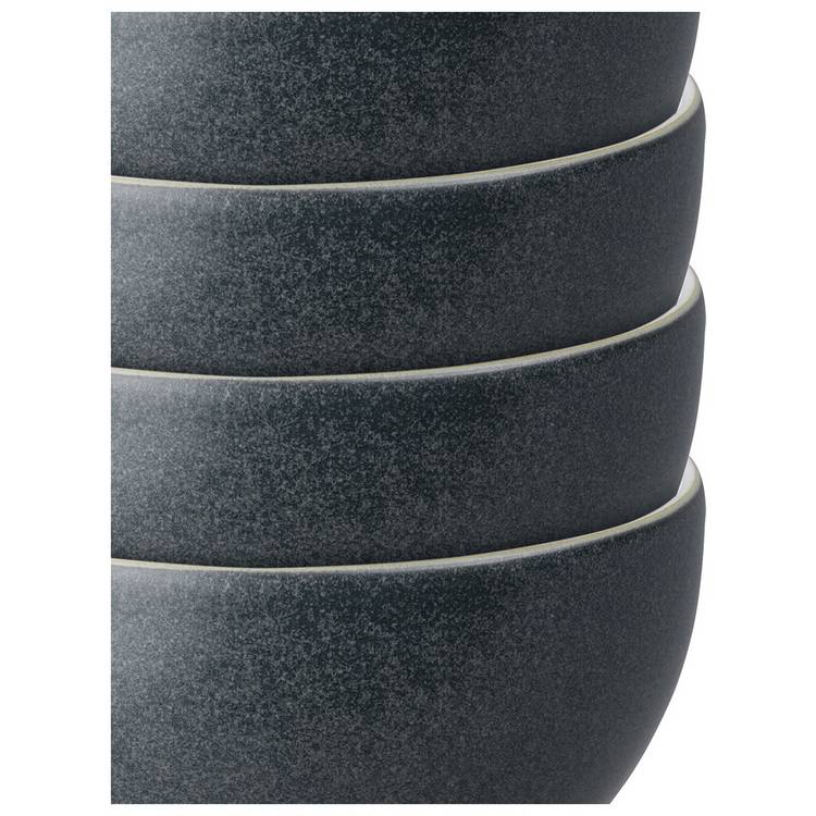 Denby stoneware nibble bowls set of 4 charcoal, UK version