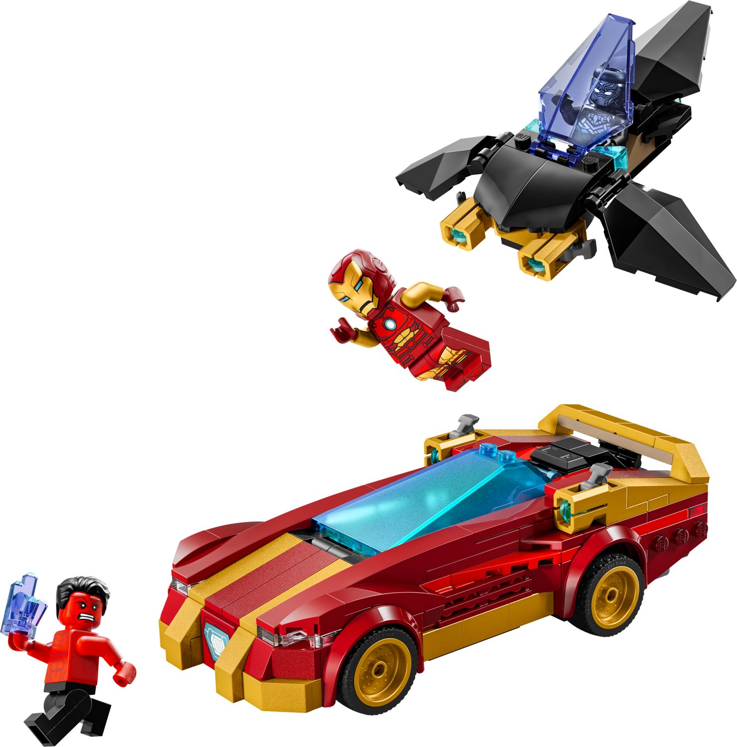 LEGO Marvel Iron Man Car Building Set 295 Pieces, UK version