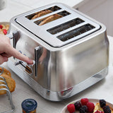 Swan retro 4 slice toaster stainless steel, imported from the UK