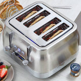 Swan retro 4 slice toaster stainless steel, imported from the UK