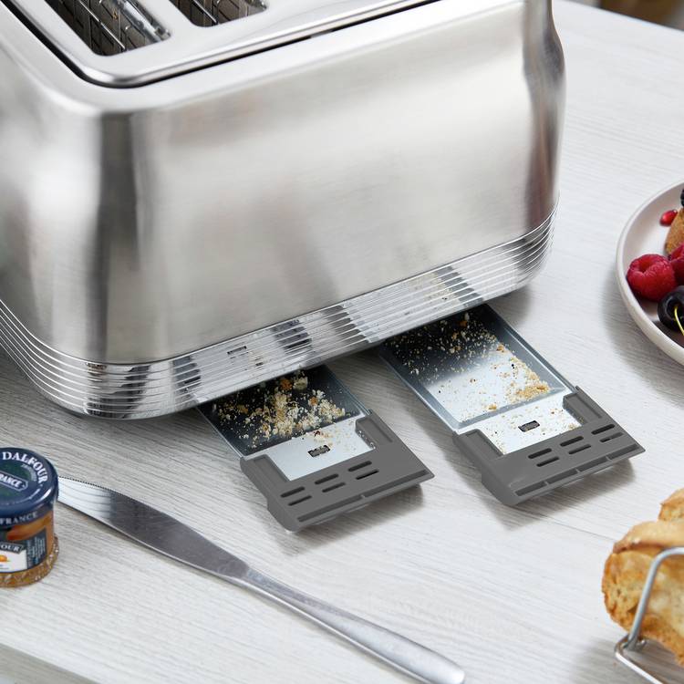 Swan retro 4 slice toaster stainless steel, imported from the UK