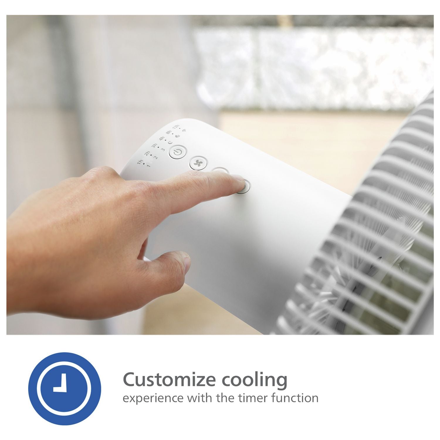 Philips white pedestal fan 15 inch (British brand)