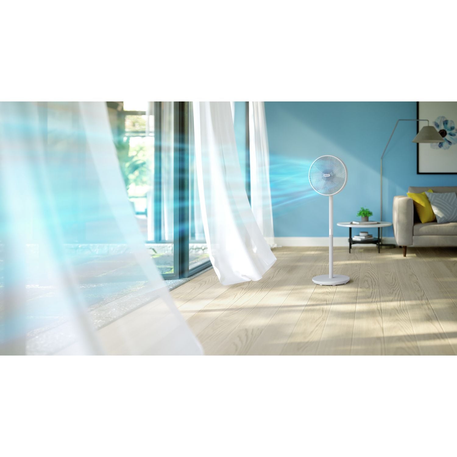 Philips white pedestal fan 15 inch (British brand)