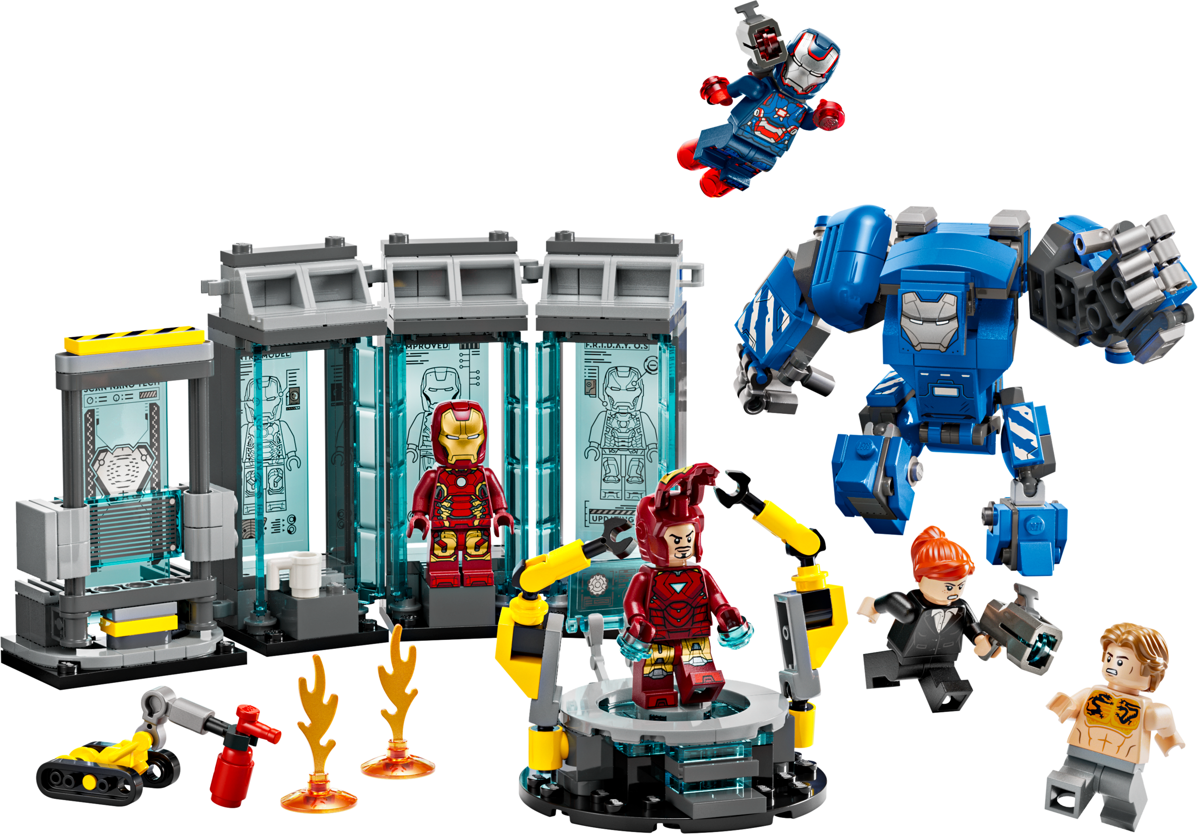 LEGO Iron Man Hall of Armor set 384 pieces, UK version