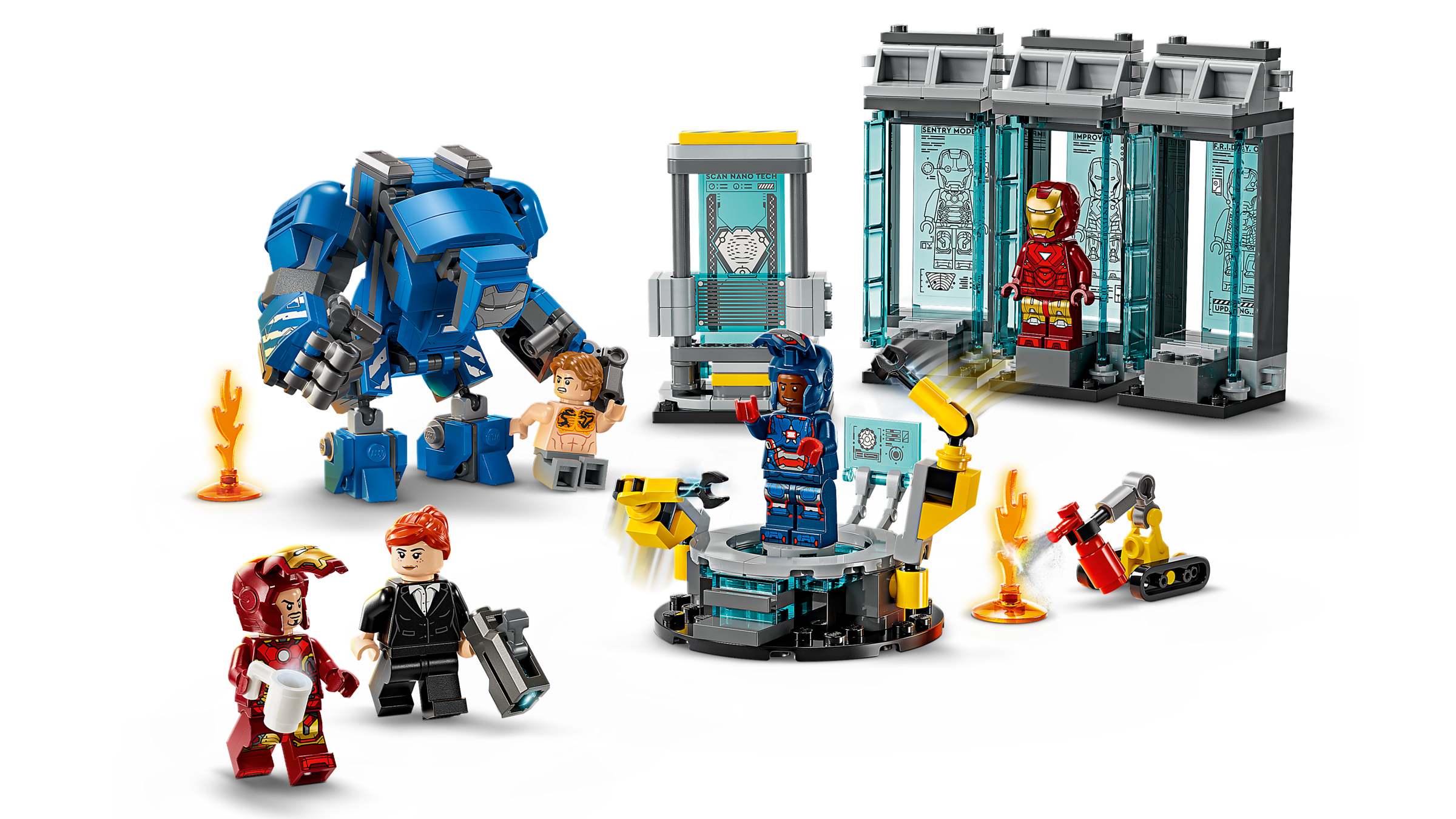 LEGO Iron Man Hall of Armor set 384 pieces, UK version