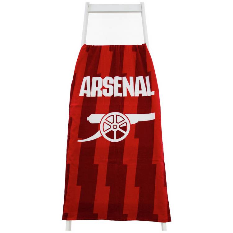 Arsenal FC red beach towel with cannon logo 150x75cm - British product
