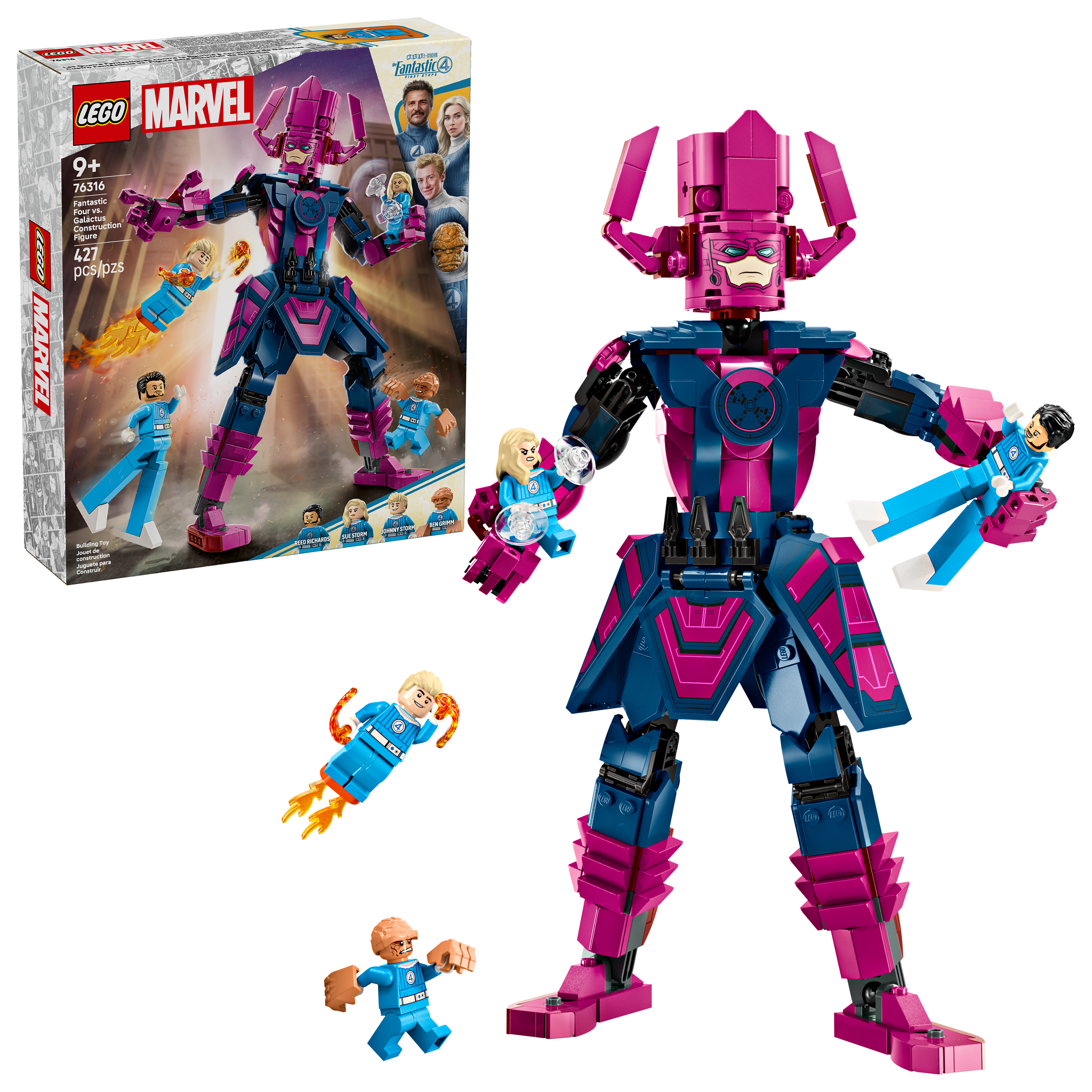 LEGO Marvel Galactus Construction Figure 427 Pieces - British product
