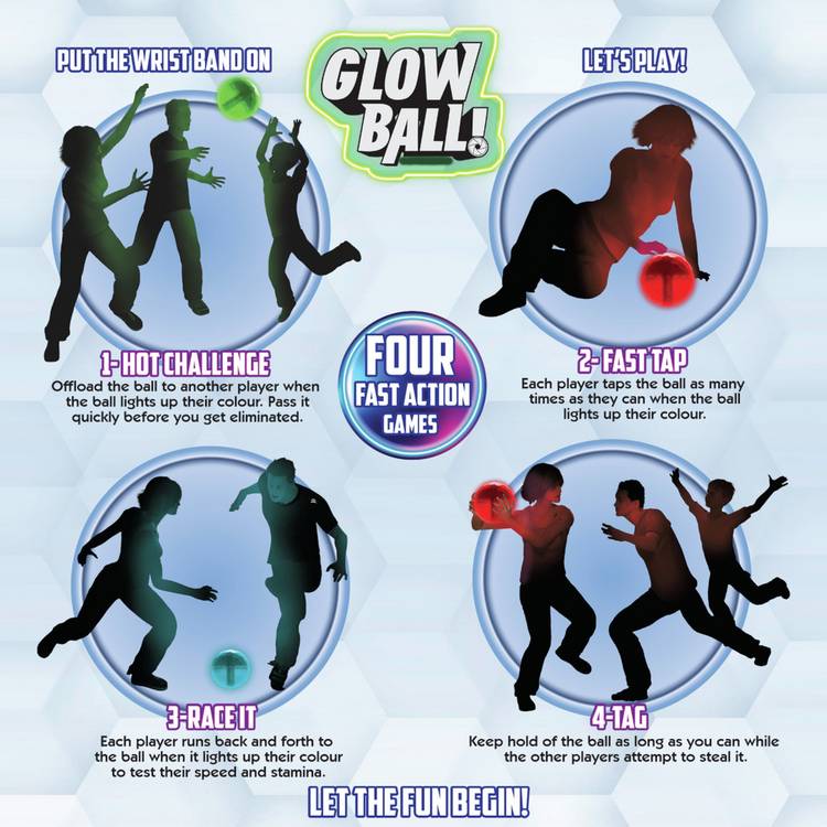Glow Ball Tap Ball Game interactive toy - British product