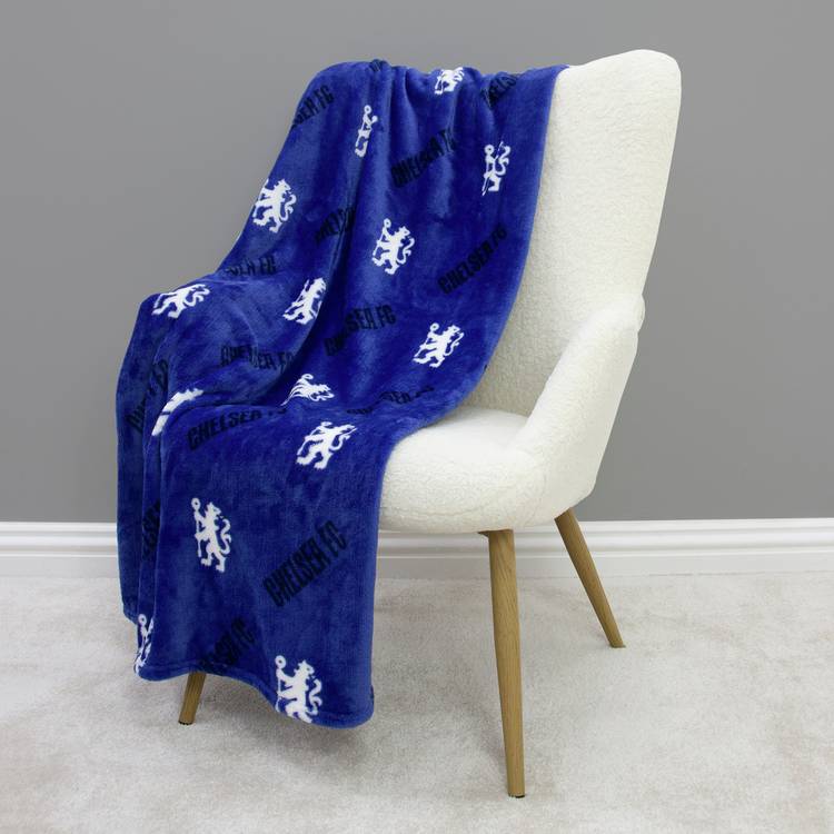 Chelsea FC fleece throw blue 100x150cm - British product
