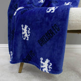 Chelsea FC fleece throw blue 100x150cm - British product