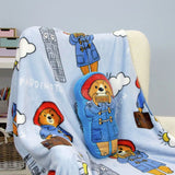 Paddington Bear shaped cushion blue 40x30cm, UK version
