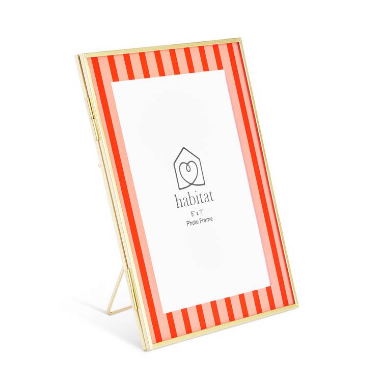 Habitat picture frame pink and red 5x7 - British product