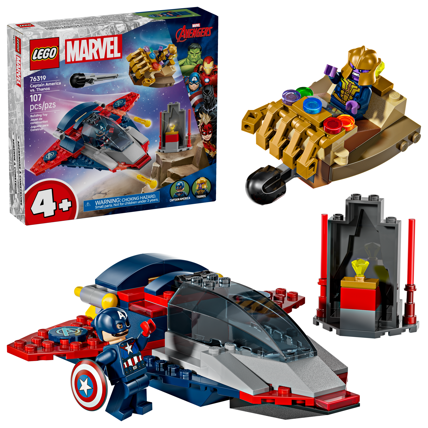 LEGO Captain America vs Thanos set 107 pieces - British product