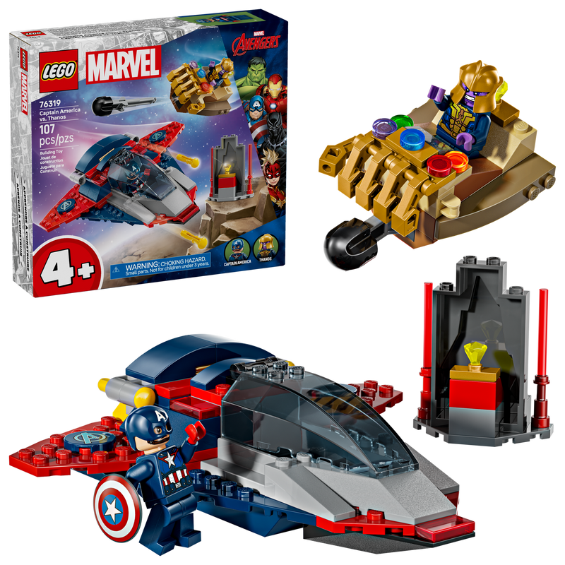 LEGO Captain America vs Thanos set 107 pieces - British product