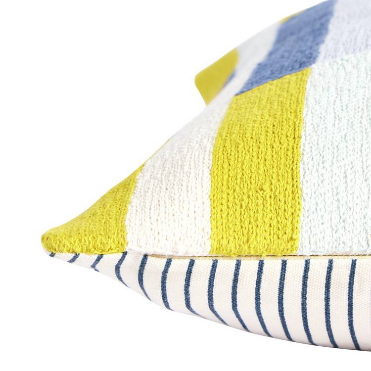 Margo Selby Janie colour blocked cushion 43x43cm, UK version