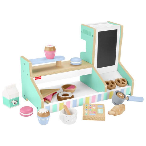 Fisher-Price wooden coffee shop set 20-piece, UK version