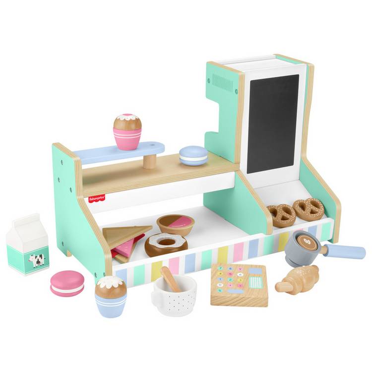 Fisher-Price Wooden Role Play Coffee Shop Set