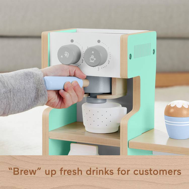 Fisher-Price wooden coffee shop set 20-piece, UK version