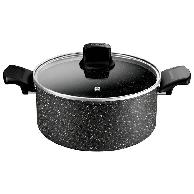 Tefal Stone Force aluminium stewpot 24cm, UK version