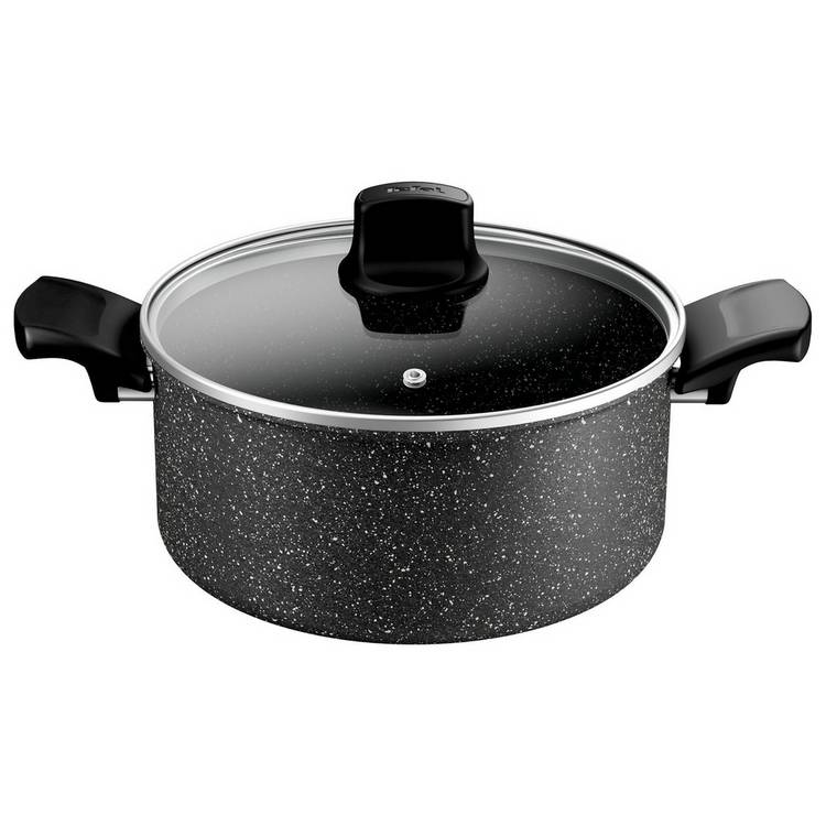 Tefal Stone Force aluminium stewpot 24cm, UK version