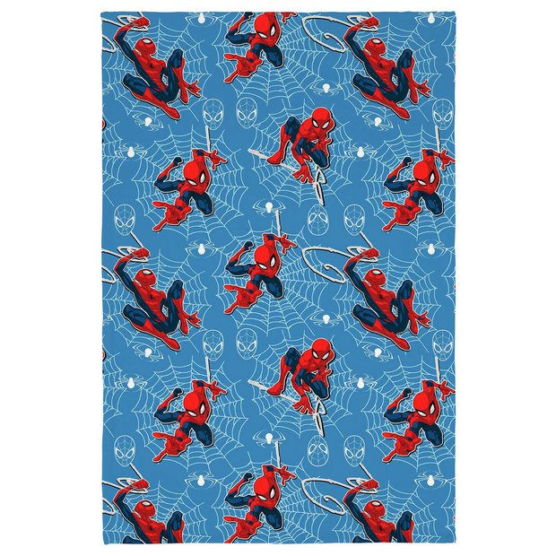 Spiderman fleece throw blue 100x150cm (British brand)