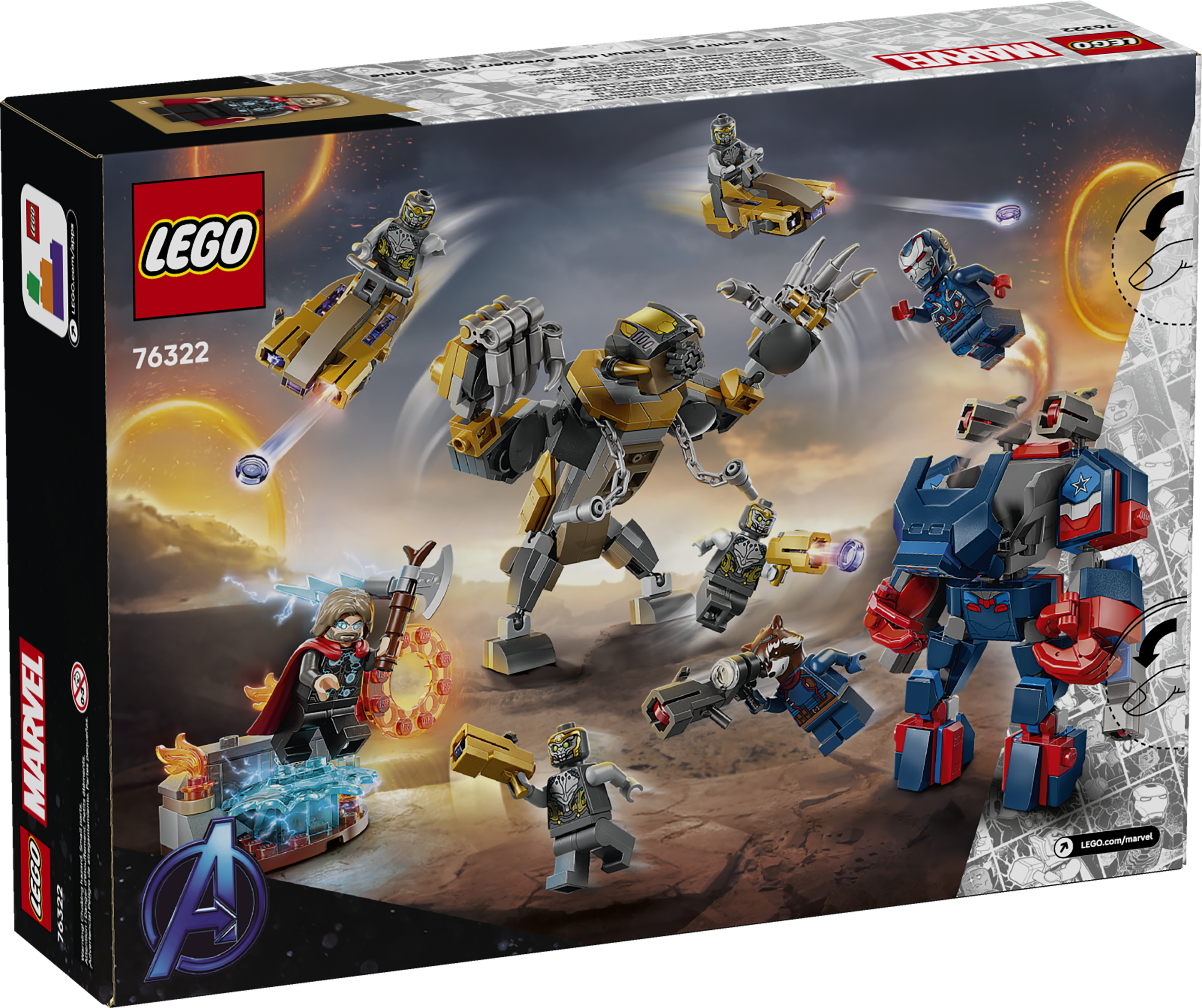 LEGO Avengers Thor vs Chitauri Set 373 Pieces - British product