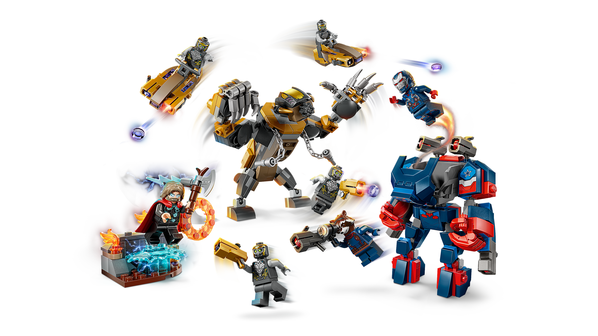 LEGO Avengers Thor vs Chitauri Set 373 Pieces - British product